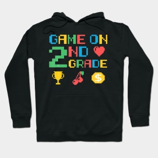 2Nd Grade Video Game Grade Wo Gamer Eacher Or Student Hoodie